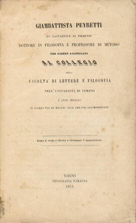 Tesi del 1851