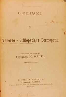 Lezioni di Venereo-sifilopatia e Dermopatia di Sebastiano Giovannini