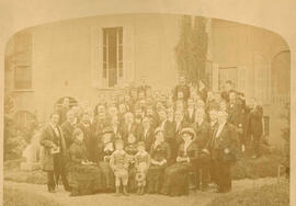 Foto ricordo del ricevimento seguito al Congresso geologico di Torino 1905