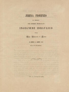 Tesi del 1853