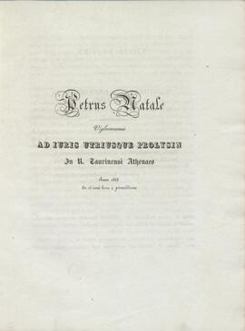 Tesi del 1833