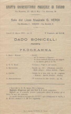 Programmi dei concerti della stagione 1923-24